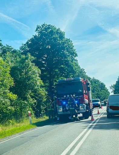 16-latek wyjechał na DK12. Doszło do zderzenia z samochodem (ZDJĘCIA)