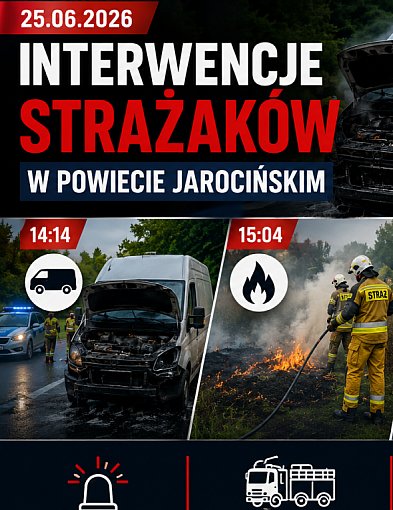Pożary pojazdów i traw oraz akcja ratunkowa w windzie. Intensywny dzień strażaków