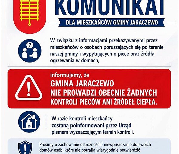 Kto chodzi po domach i wypytuje o ogrzewanie? Gmina Jaraczewo wydała komunikat