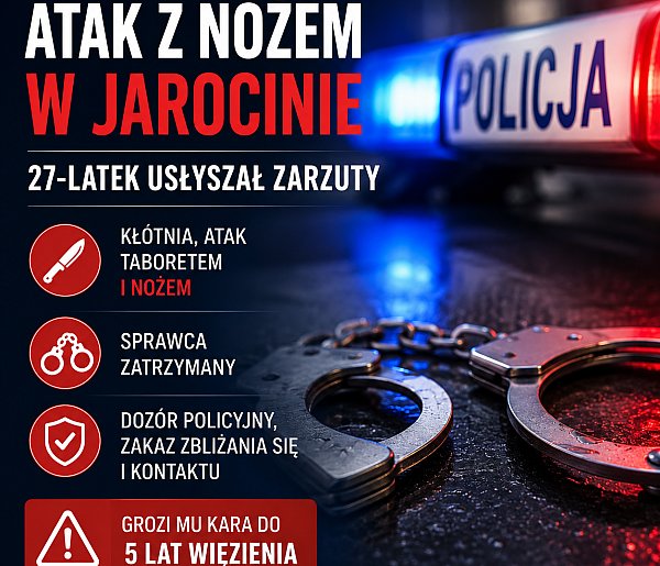 Krwawa awantura przy alkoholu w Jarocinie. 37-latek trafił do szpitala