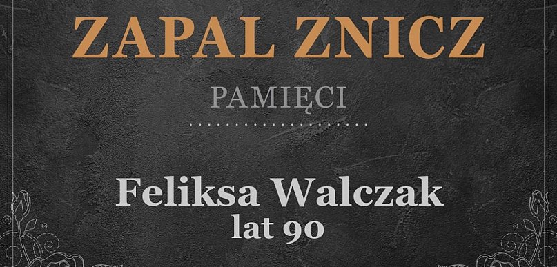 Nie żyje Feliksa Walczak. Jarocinianka miała 90 lat. To mama radnego miejskiego