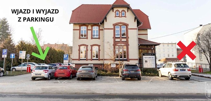 Bezpłatny parking przy magistracie. Zasady bez zmian. Nowa organizacja wjazdu
