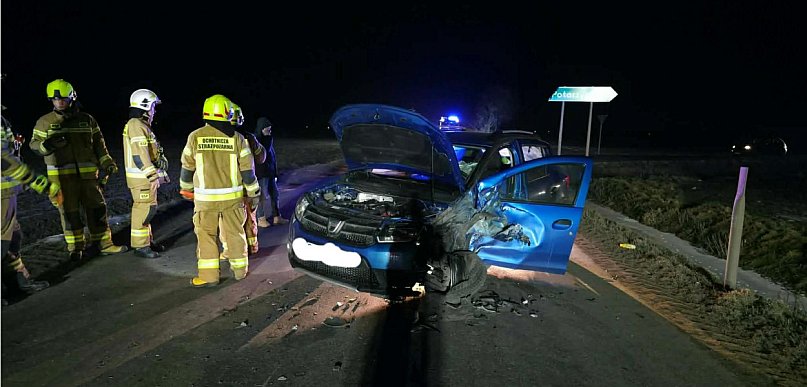 Wieczorna kolizja na trasie Nosków–Rusko. Przejezdne (ZDJĘCIA)