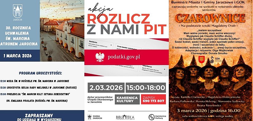 Co? Gdzie? Kiedy? Przegląd najciekawszych wydarzeń nie tylko w Jarocinie
