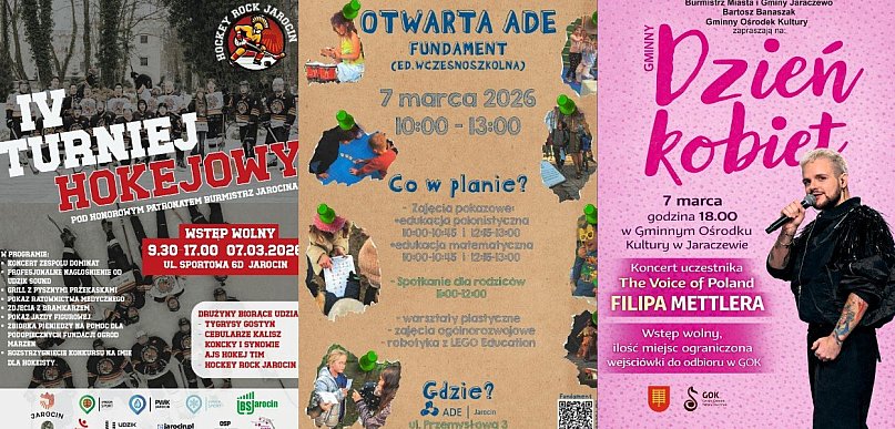 Co robić w weekend w Jarocinie? Hokej, koncerty i dzień otwarty szkoły