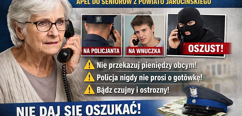 Ktoś prosi o pieniądze przez telefon? Policja ostrzega seniorów