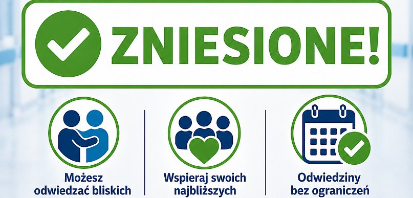Odwiedziny znów bez ograniczeń. Ważna informacja ze szpitala w Jarocinie