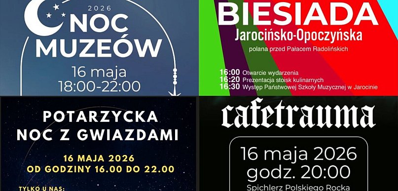 Noc Muzeów 2026 w Jarocinie. Koncerty, fire show i atrakcje do późnego wieczora