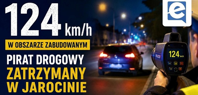 Nocny rajd ulicami Jarocina. 23-latek dostał 2.,500 zł mandatu