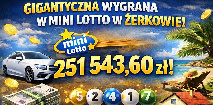 250 tys. zł w Mini Lotto trafiło do Żerkowa. Sprawdź, gdzie padł szczęśliwy los!