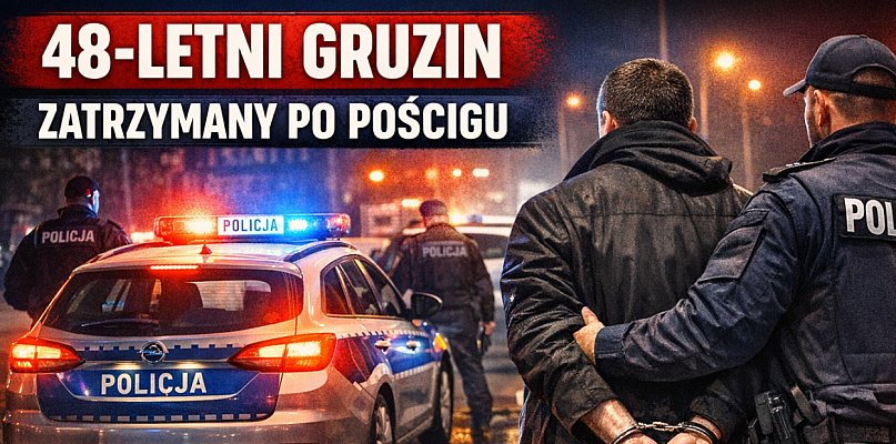 1,5 promila i ucieczka przed patrolem. 48-latek z Gruzji zatrzymany