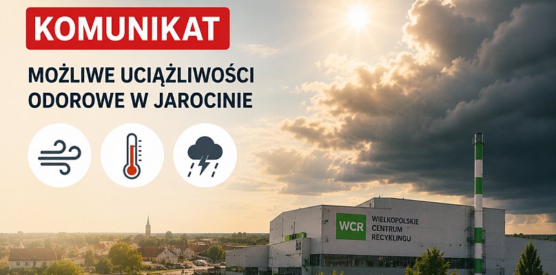 WCR ostrzega mieszkańców. Przez pogodę mogą pojawić się nieprzyjemne zapachy