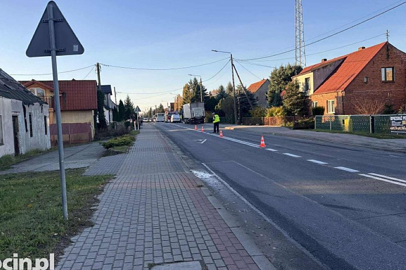 Poranny wypadek na ul. Wrocławskiej w Jarocinie