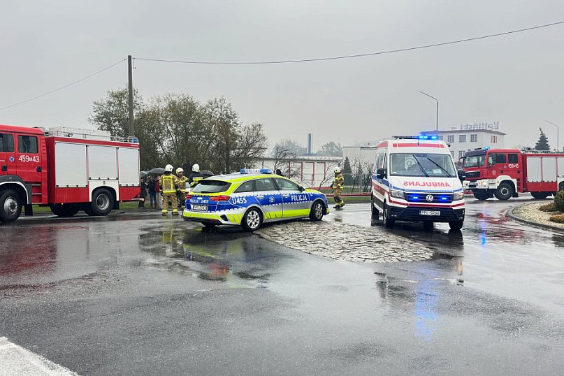 Wypadek na ul. Poznańskiej w Kotlinie