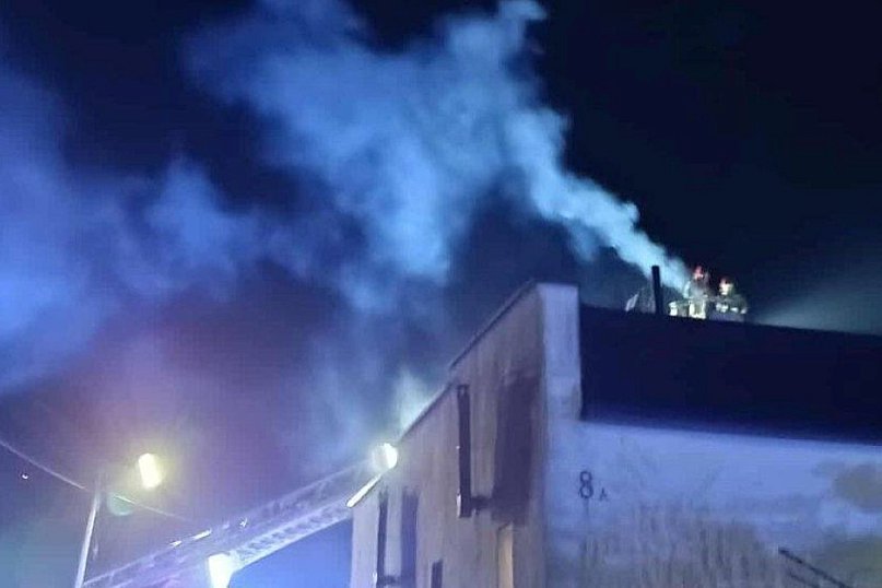 Pożar sadzy w kominie w Wyszkach