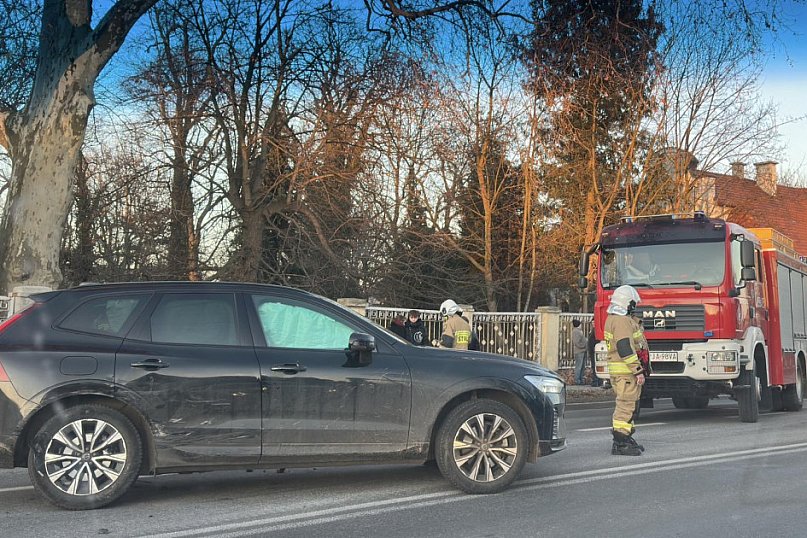 Kolizja na skrzyżowaniu w Witaszycach