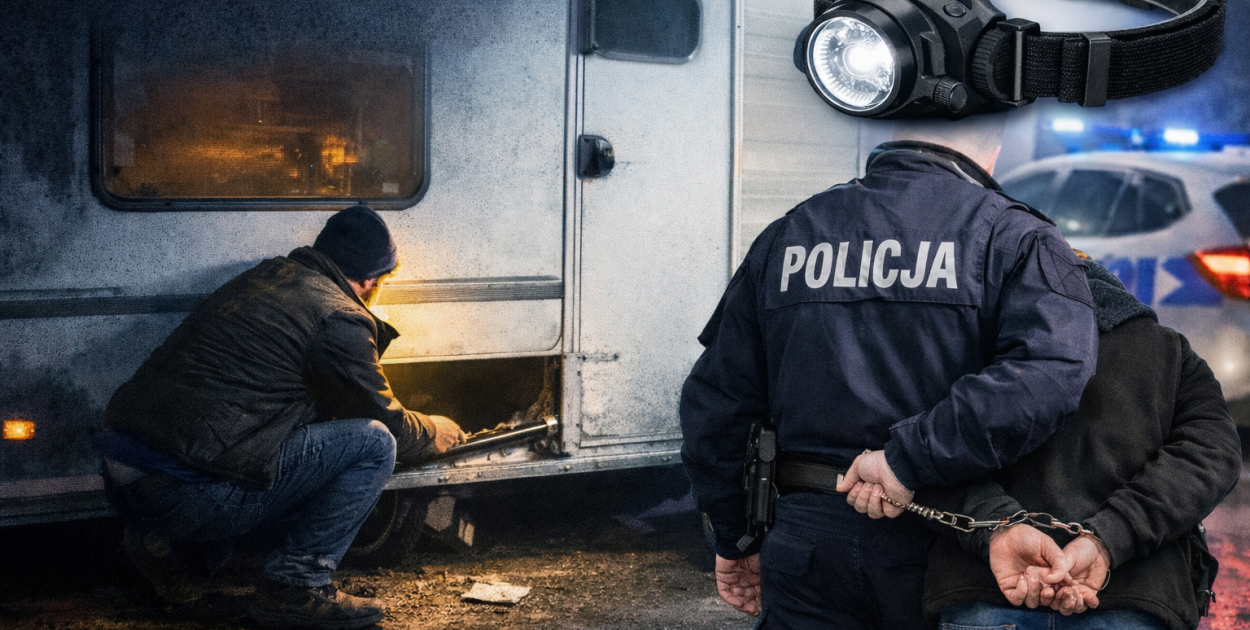 56-latek ukradł latarkę z przyczepy. Grozi mu do 10 lat więzienia