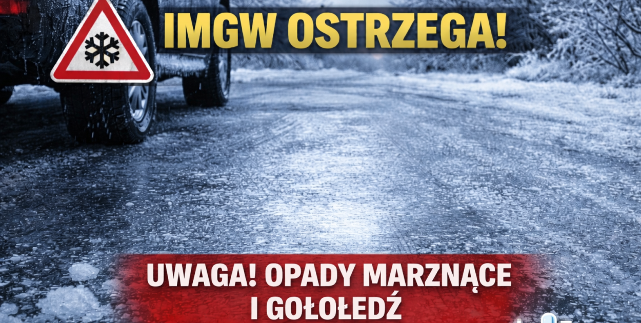 Uwaga na gołoledź. IMGW ostrzega
