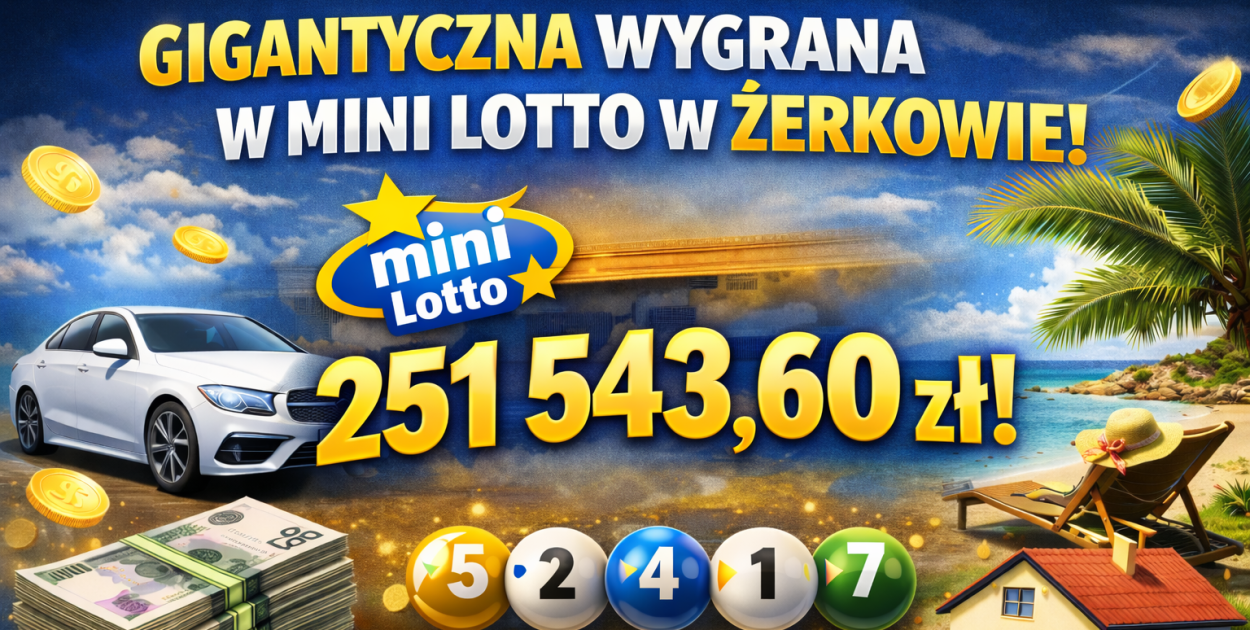 250 tys. zł w Mini Lotto trafiło do Żerkowa. Sprawdź, gdzie padł szczęśliwy los!
