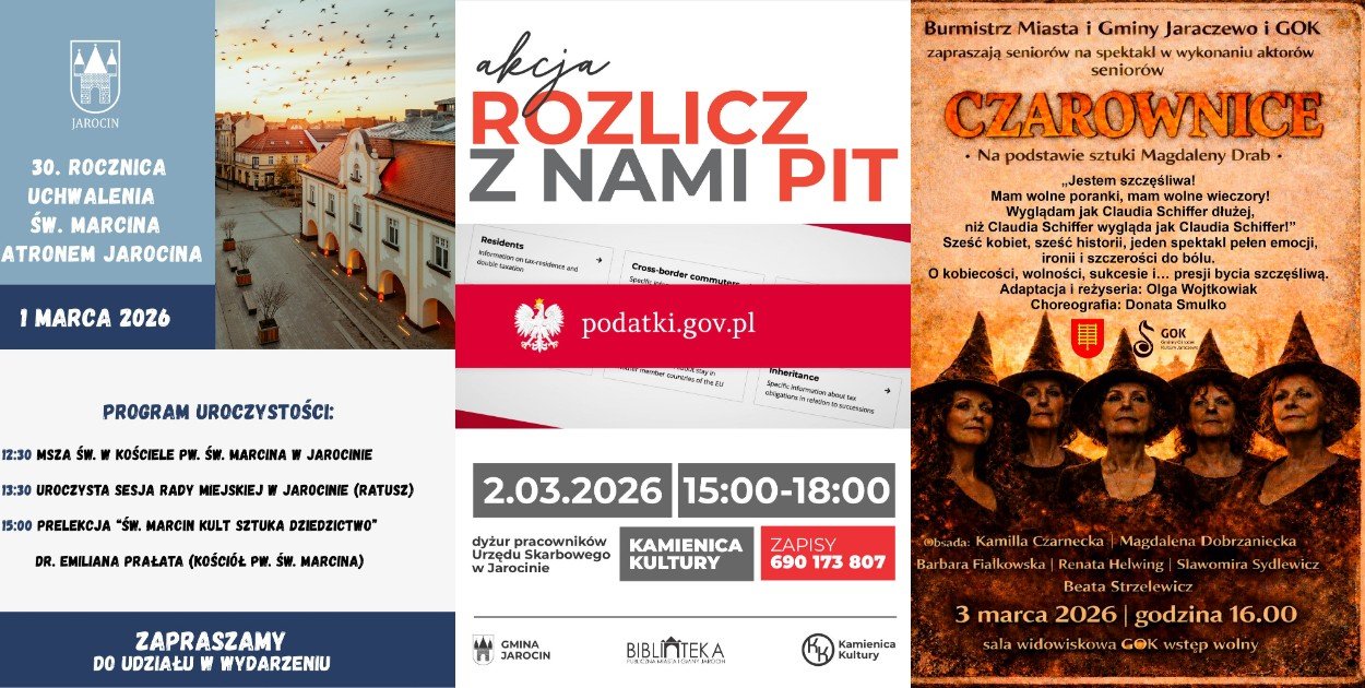 Co? Gdzie? Kiedy? Przegląd najciekawszych wydarzeń nie tylko w Jarocinie