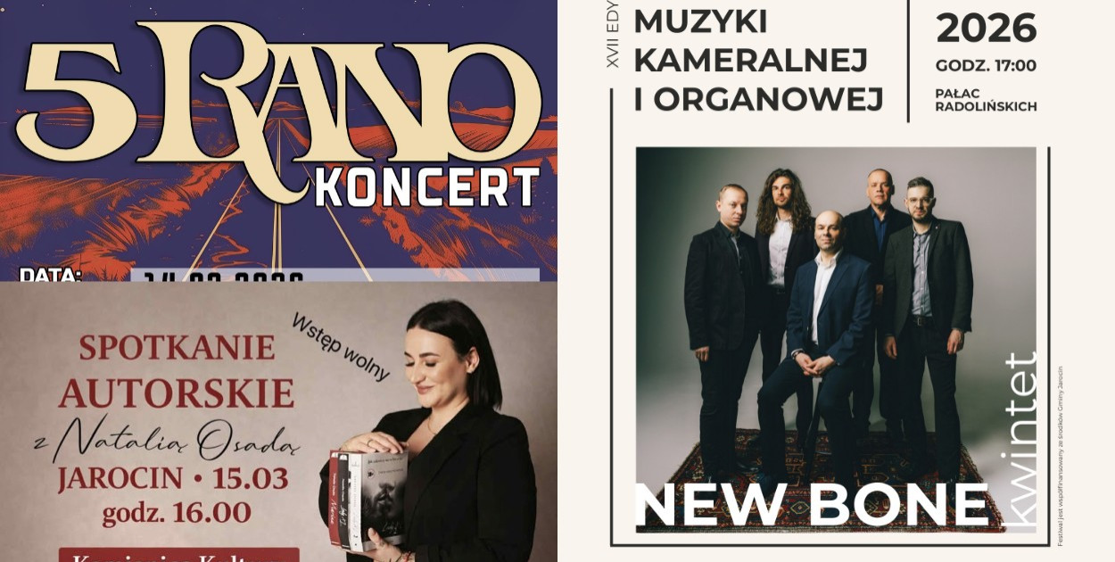 Muzyka, literatura i film. Tak zapowiada się weekend w Jarocinie