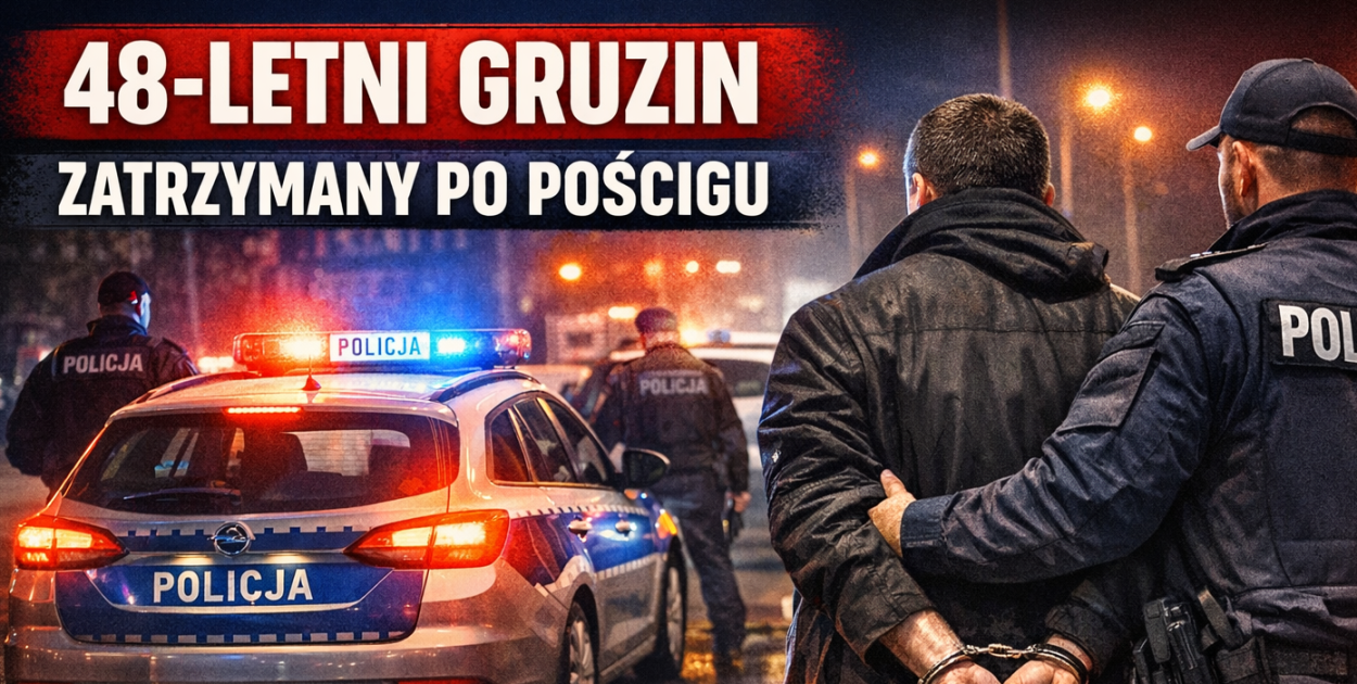 1,5 promila i ucieczka przed patrolem. 48-latek z Gruzji zatrzymany