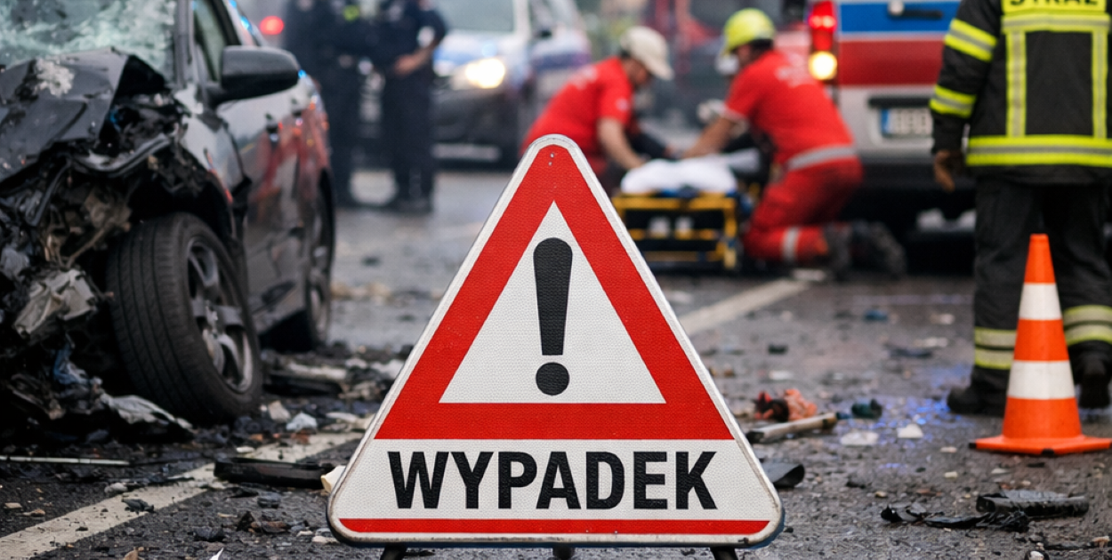 Poważny wypadek w Witaszycach. Droga krajowa nr 11 nieprzejezdna